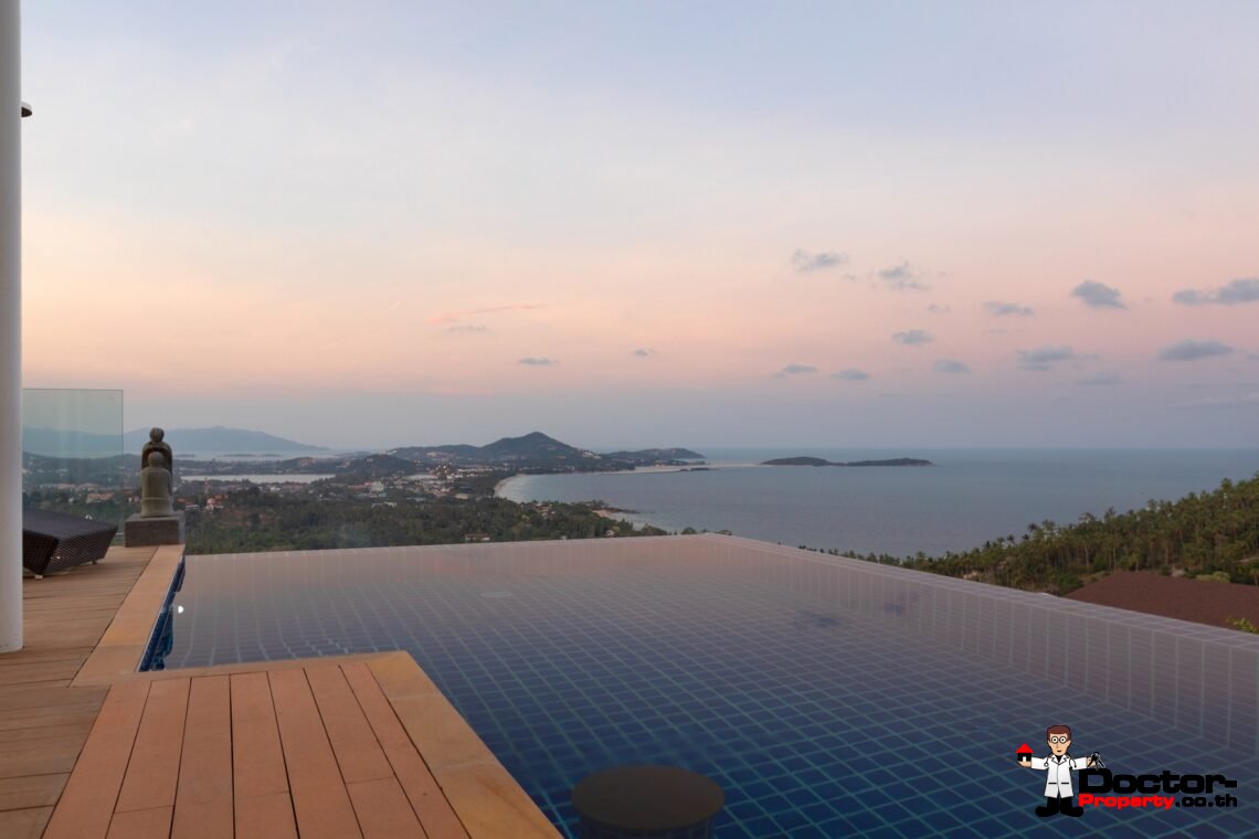 Luxury 3 Bedroom Sea View Villa – Chaweng Noi – Koh Samui – For Sale